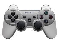 PS3 джойстик Dualshock 3 серебристый